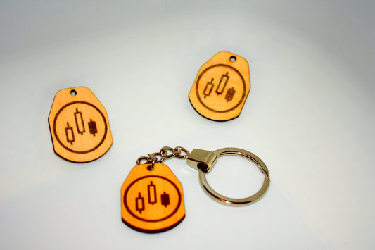 Chart Coin Keychain - DNS Trading
